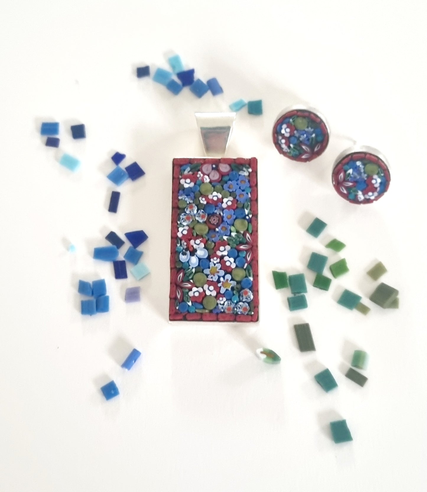Pendant and Earrings