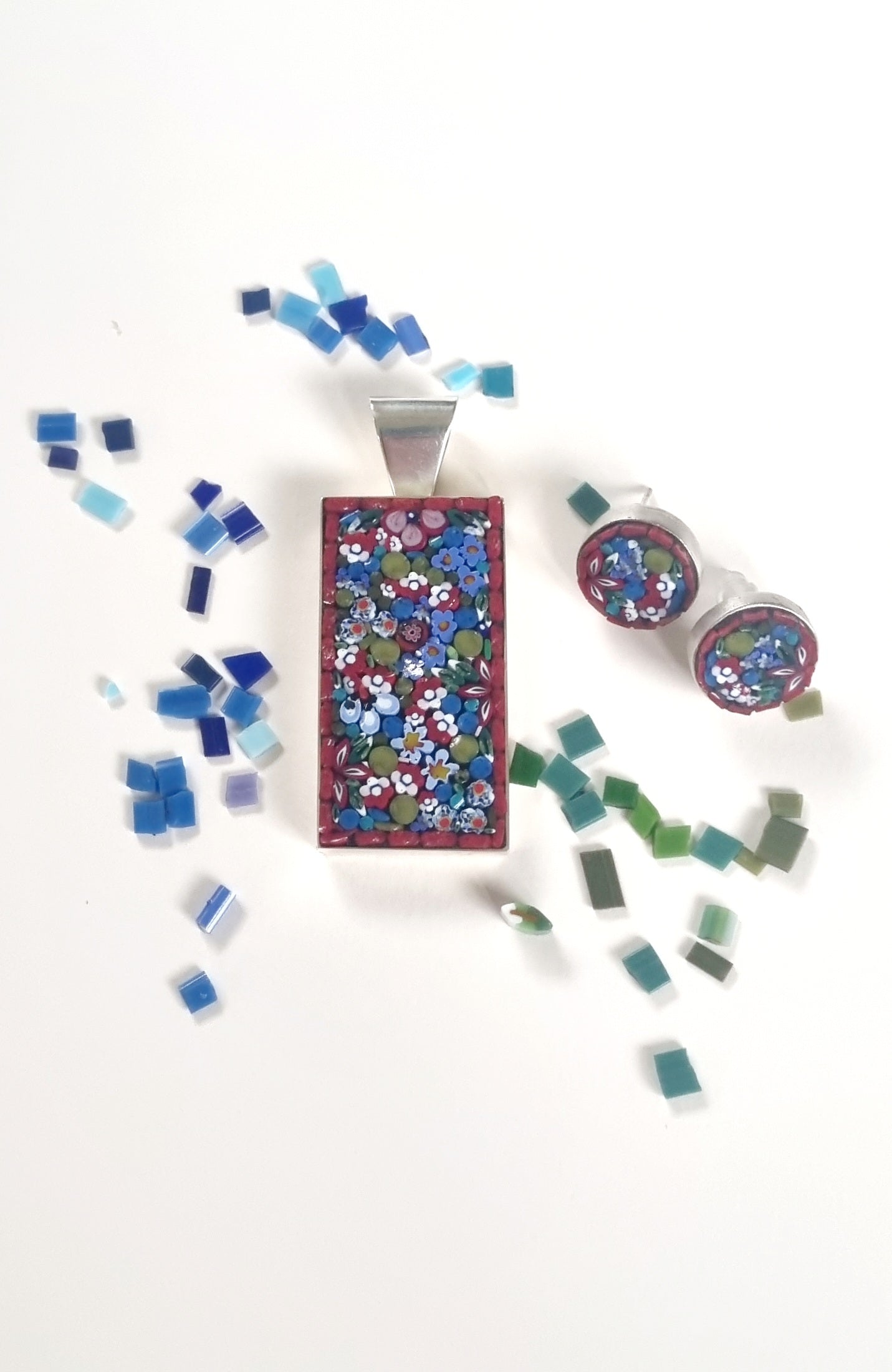 Pendant and Earrings