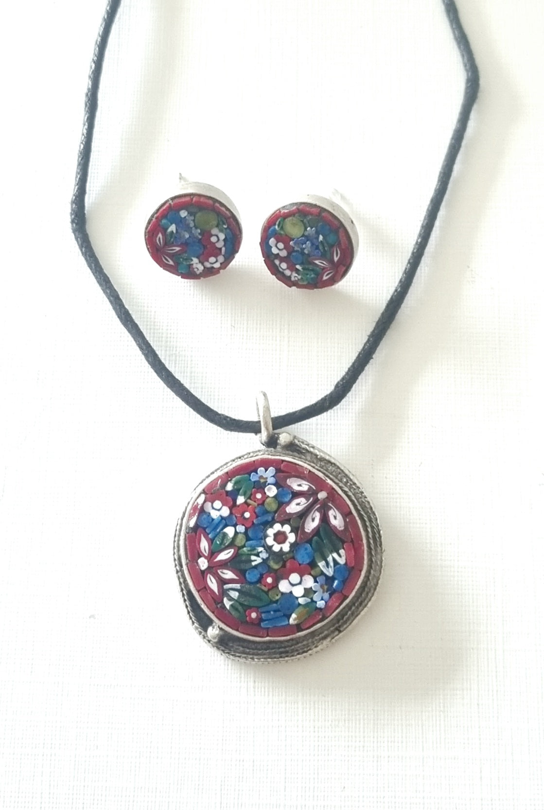 Pendant and Earrings