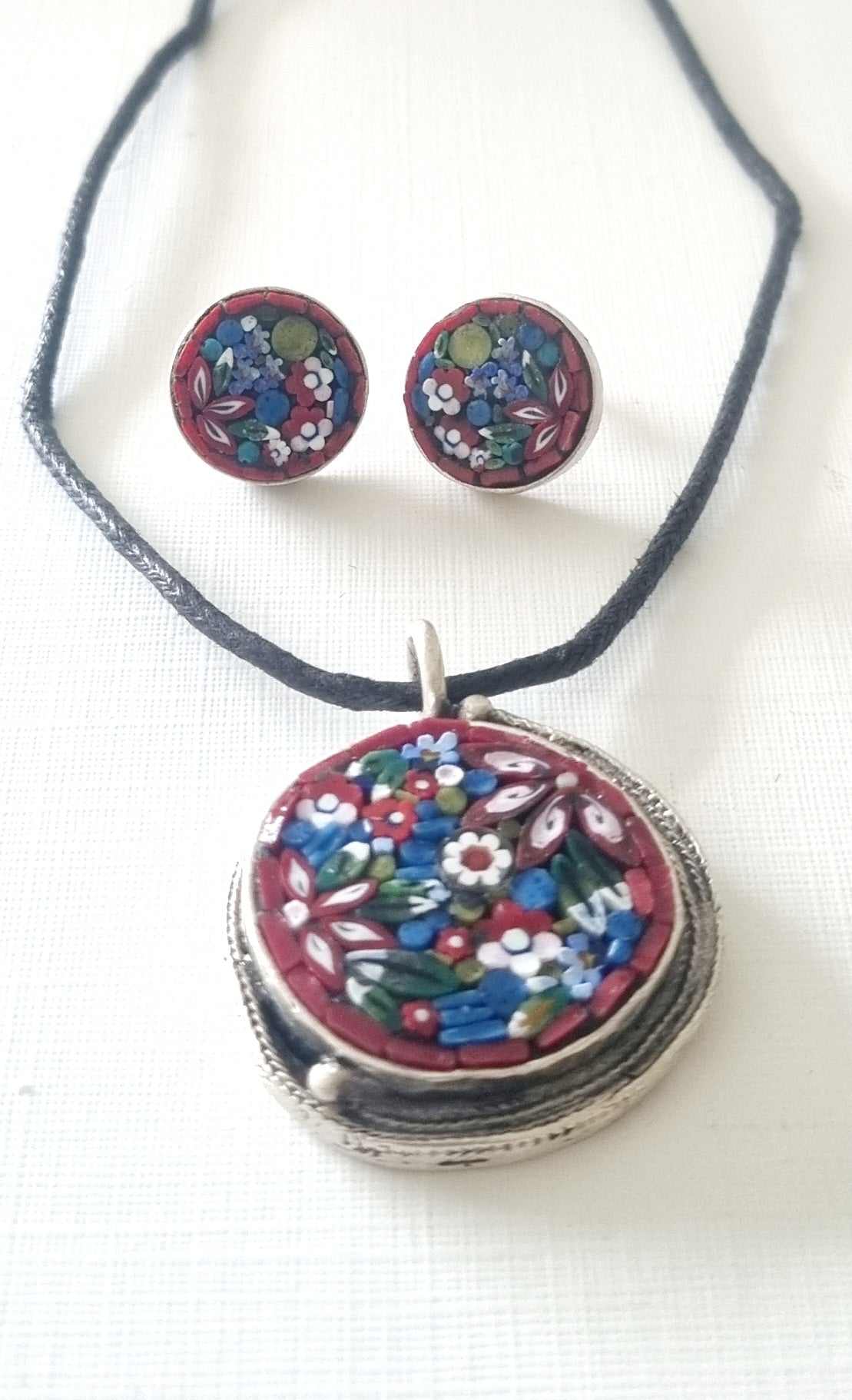 Pendant and Earrings