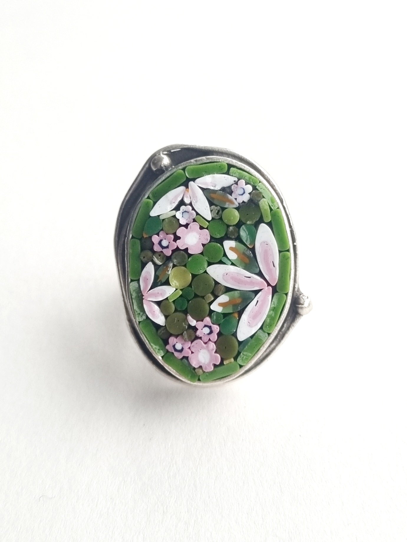 Mosaic Oval Ring