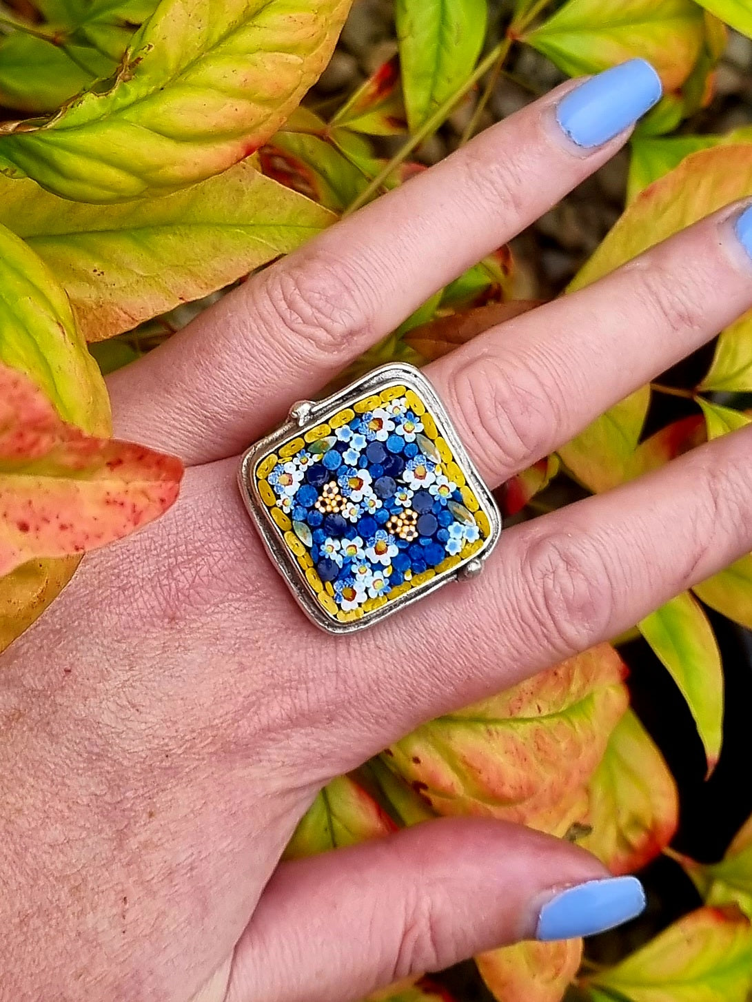 Square Mosaic Ring