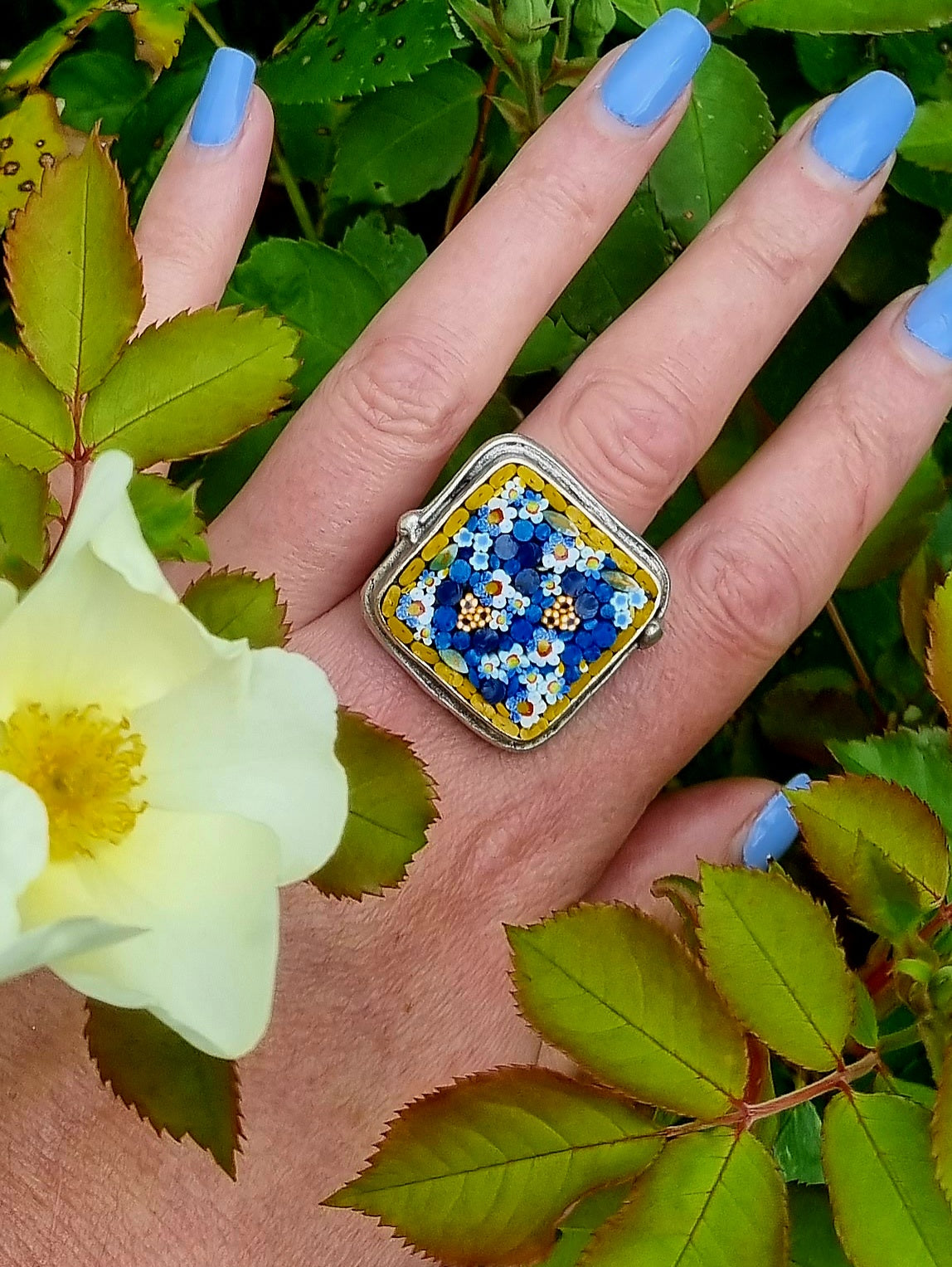 Square Mosaic Ring