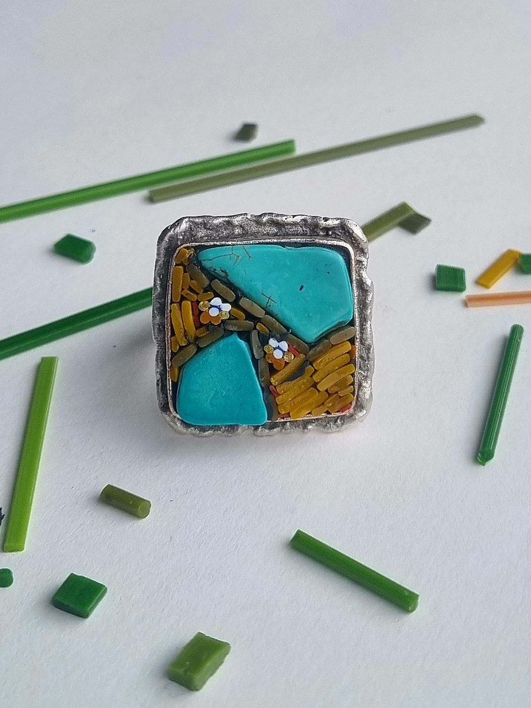 Square Turquoise Ring