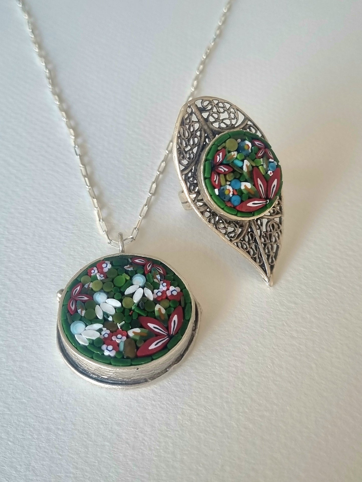 Round Mosaic Pendant