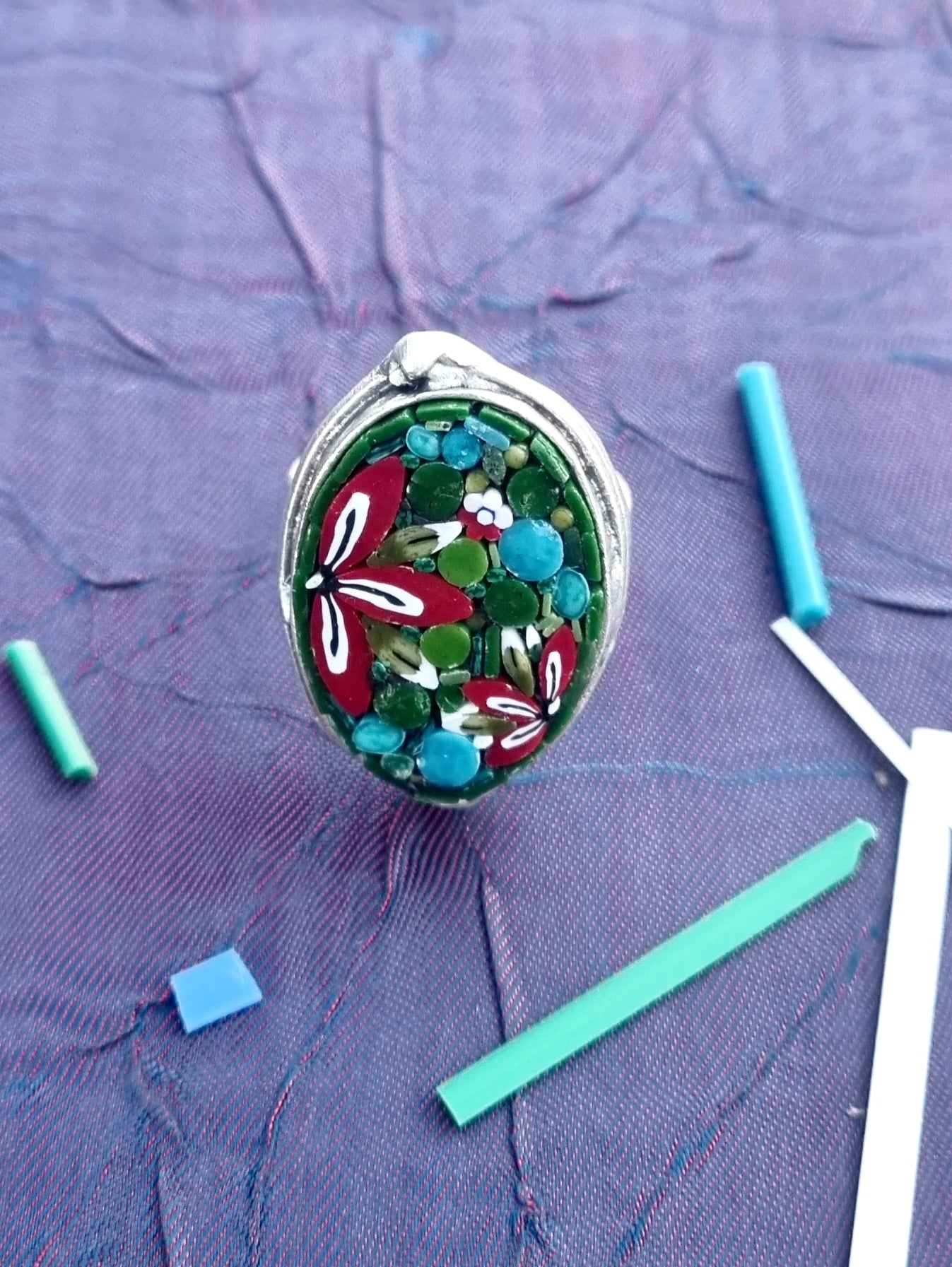 Oval Mosaic Ring