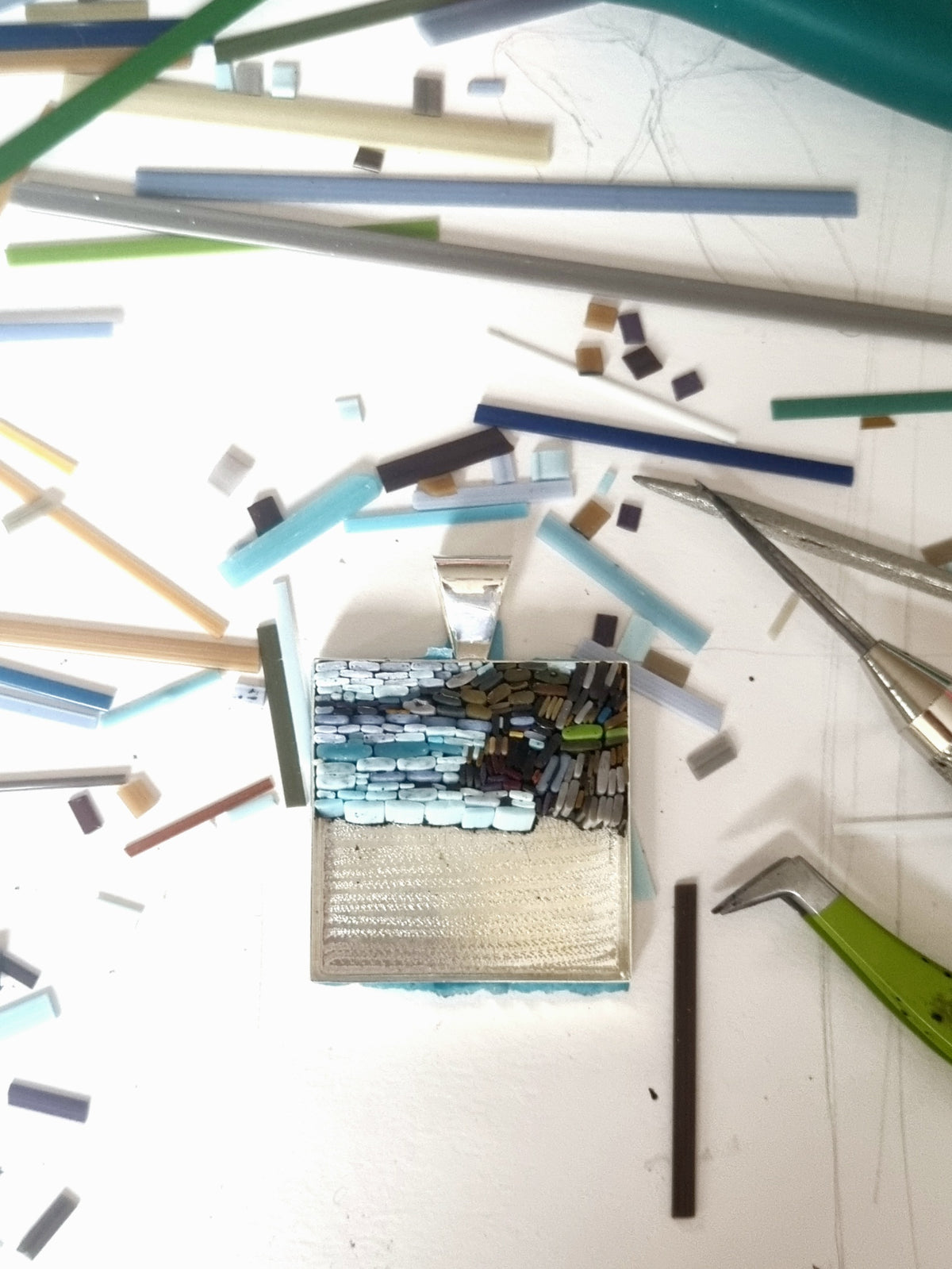 Coumeenoole West Kerry - Large Micro Mosaic Pendant