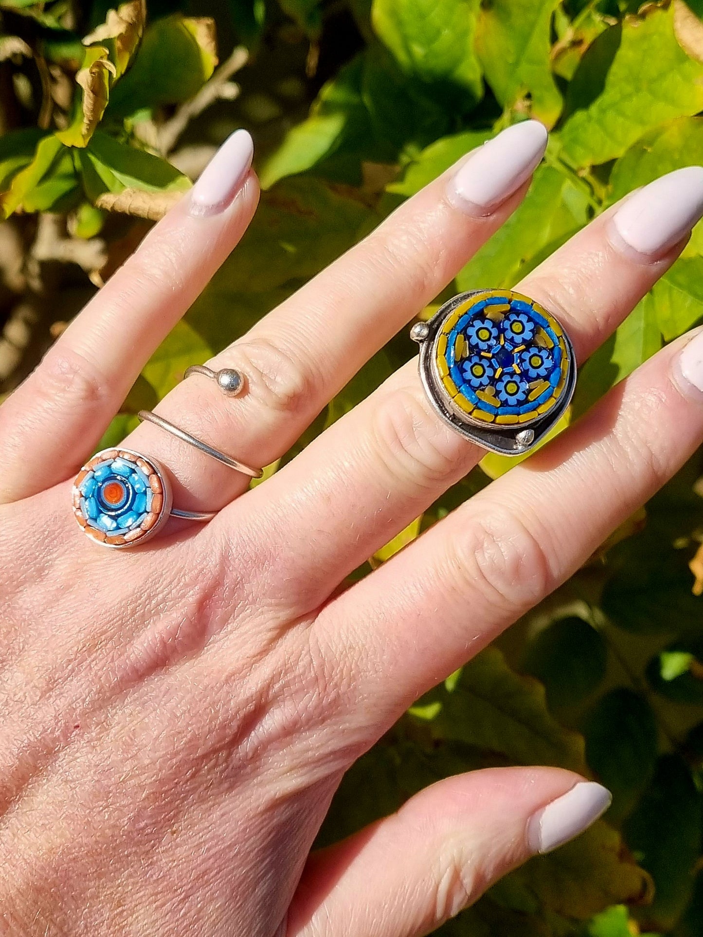 Spiral Mosaic Ring