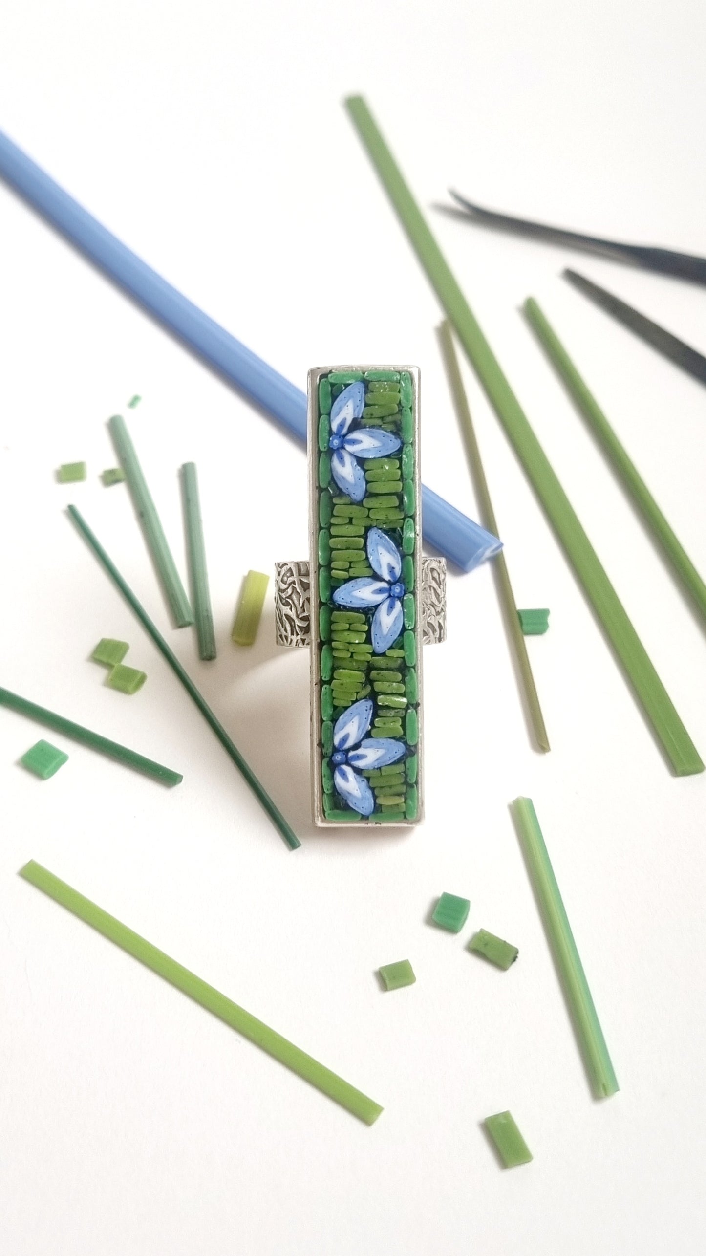 Micro Mosaic Ring