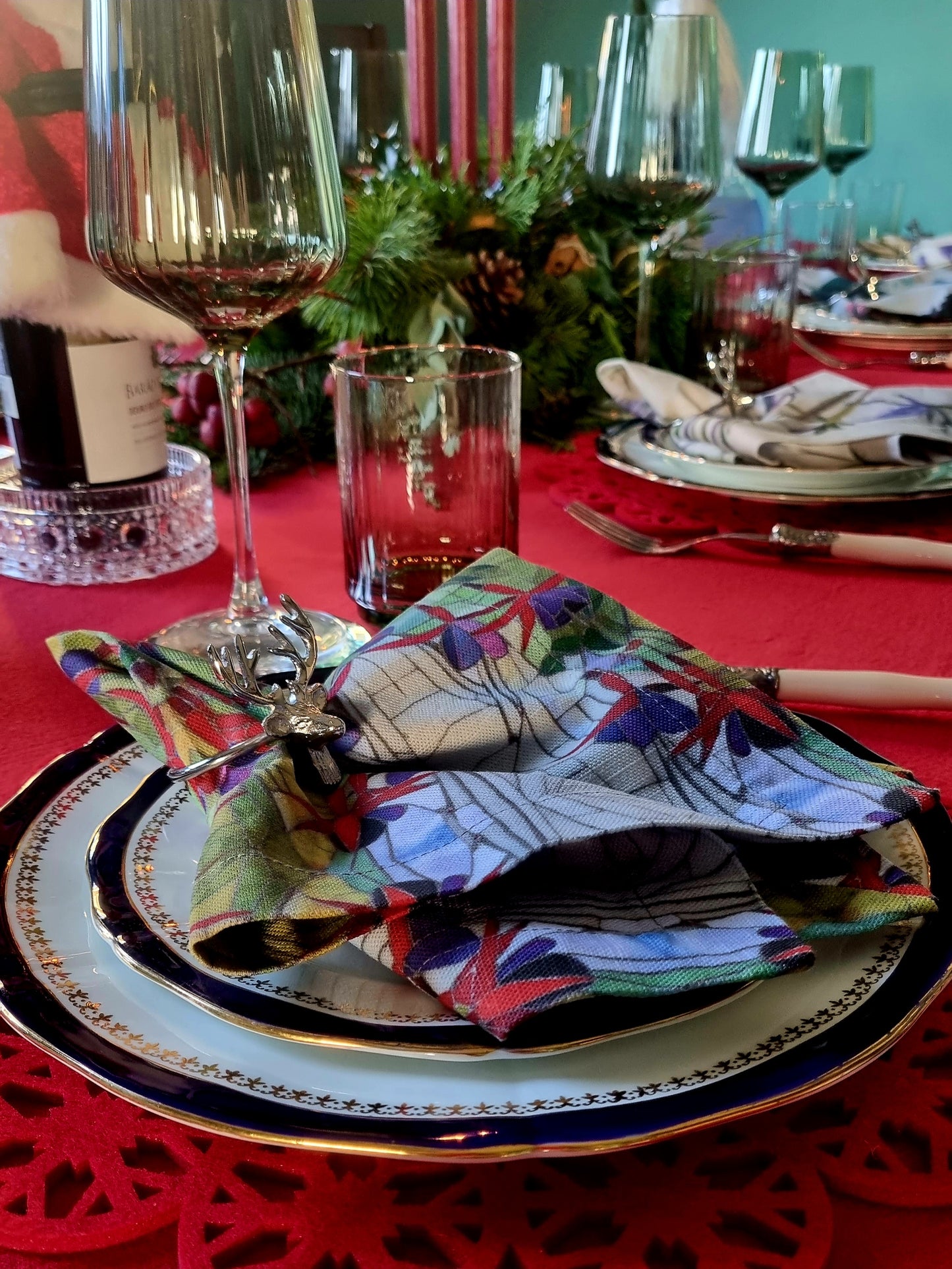 Fuchsia Napkins x 2