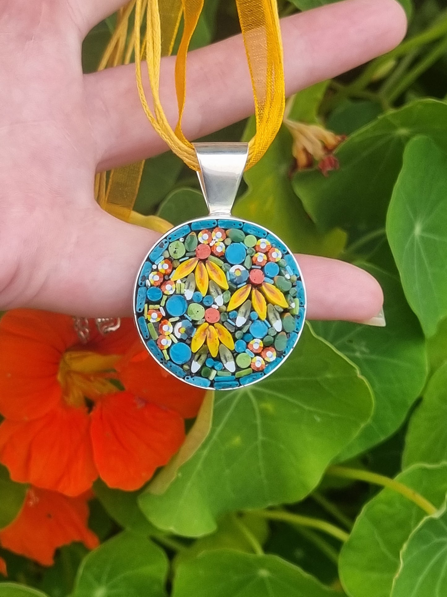 Micro Mosaic Pendant