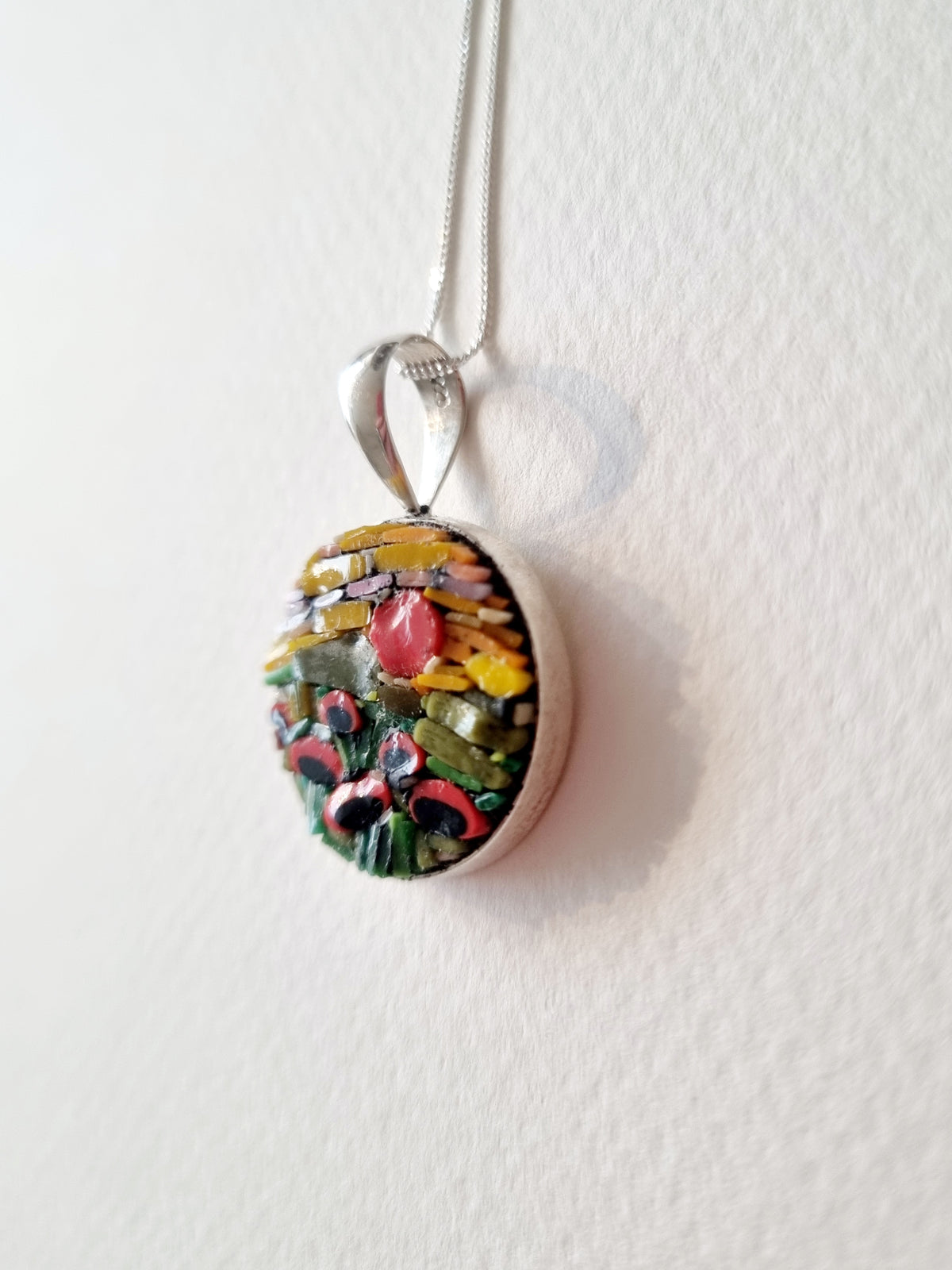 Small Sterling Silver Sunset Pendant