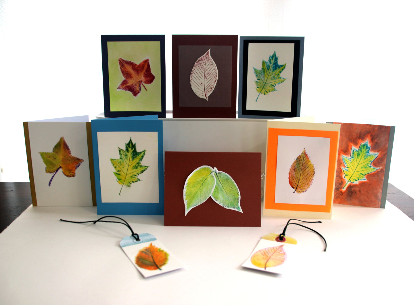 Mixed Media Ogham Leaf Gift Cards & Tags