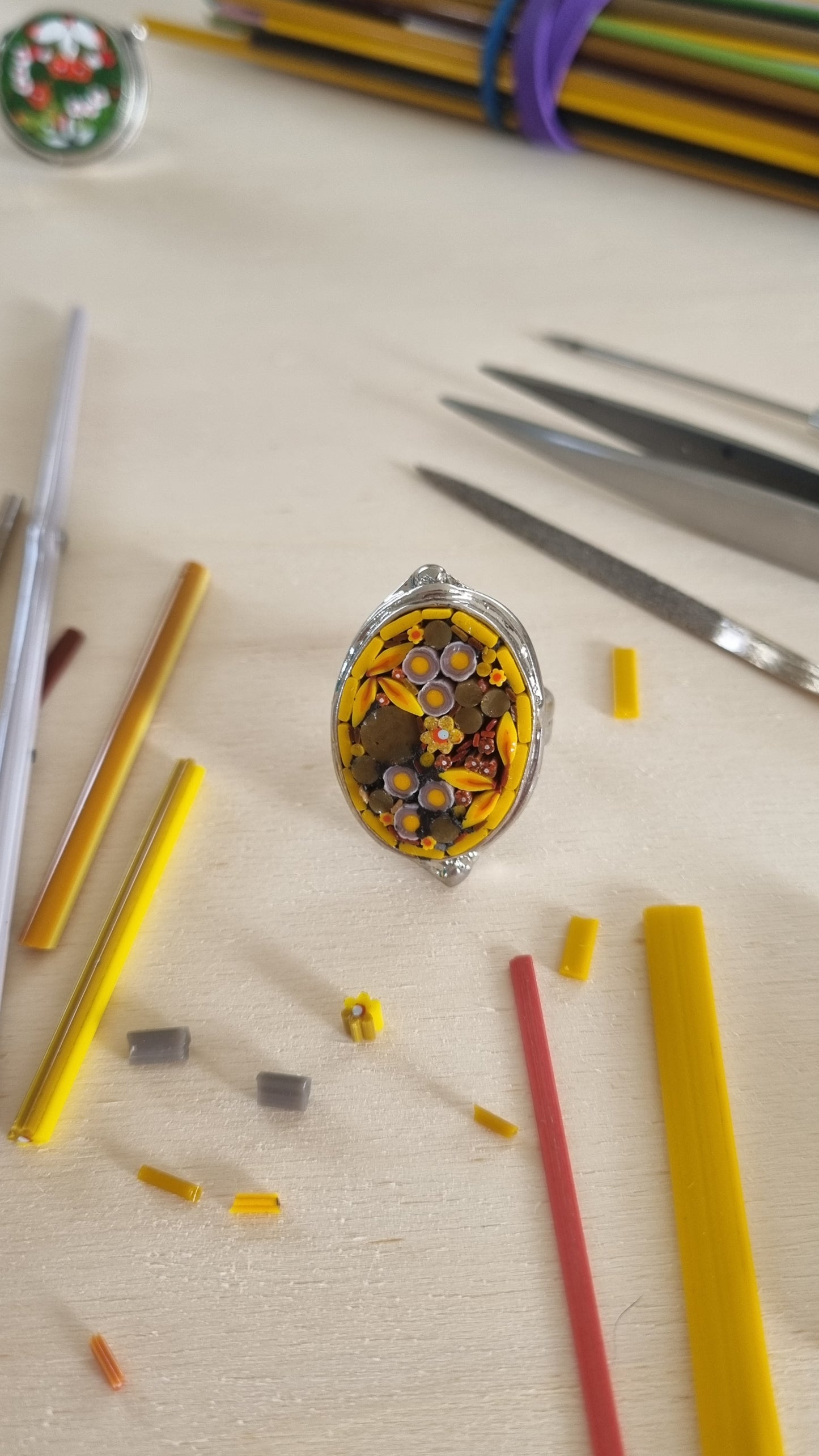 Oval Mosaic Ring