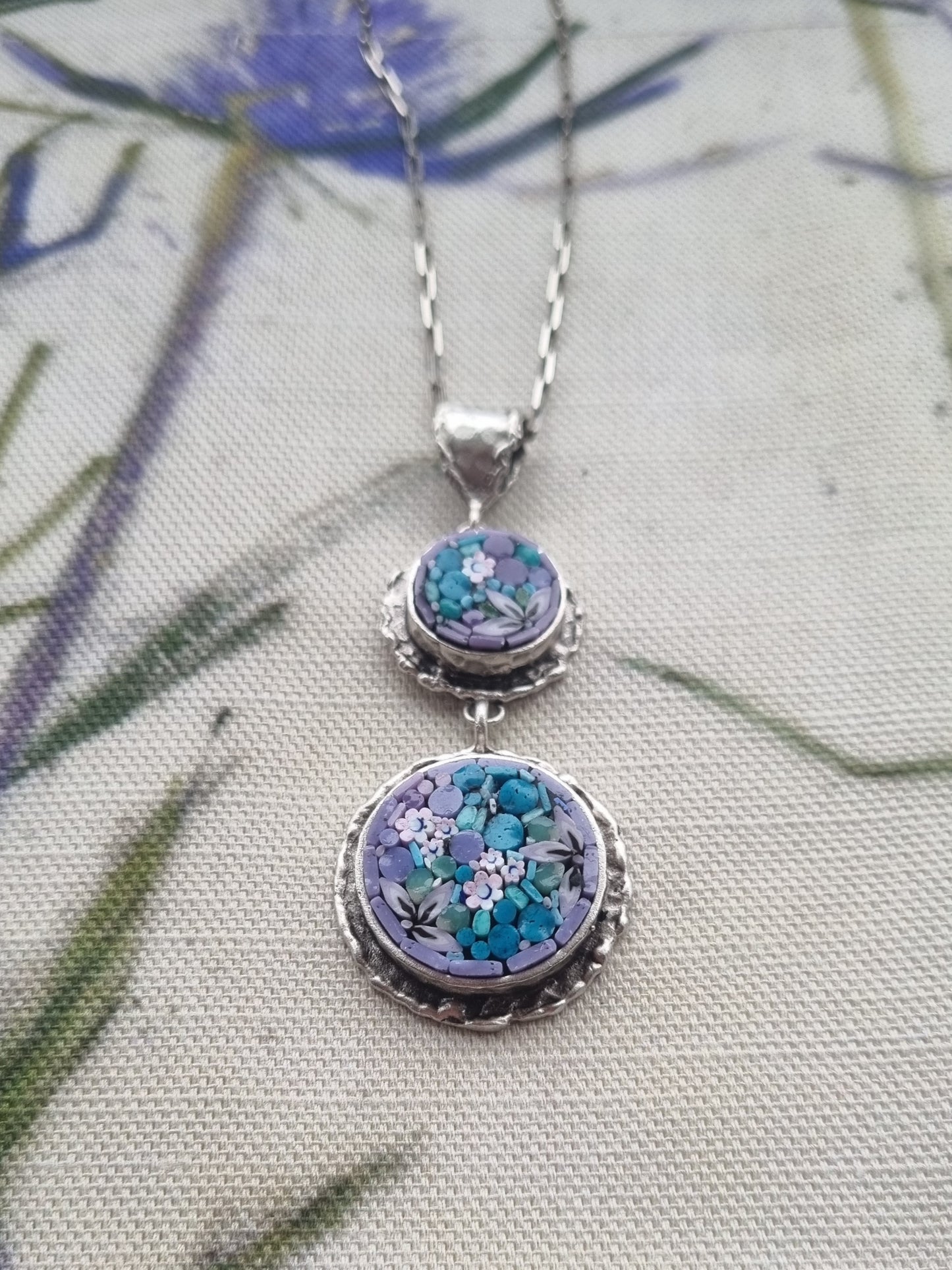 Double Mosaic Pendant