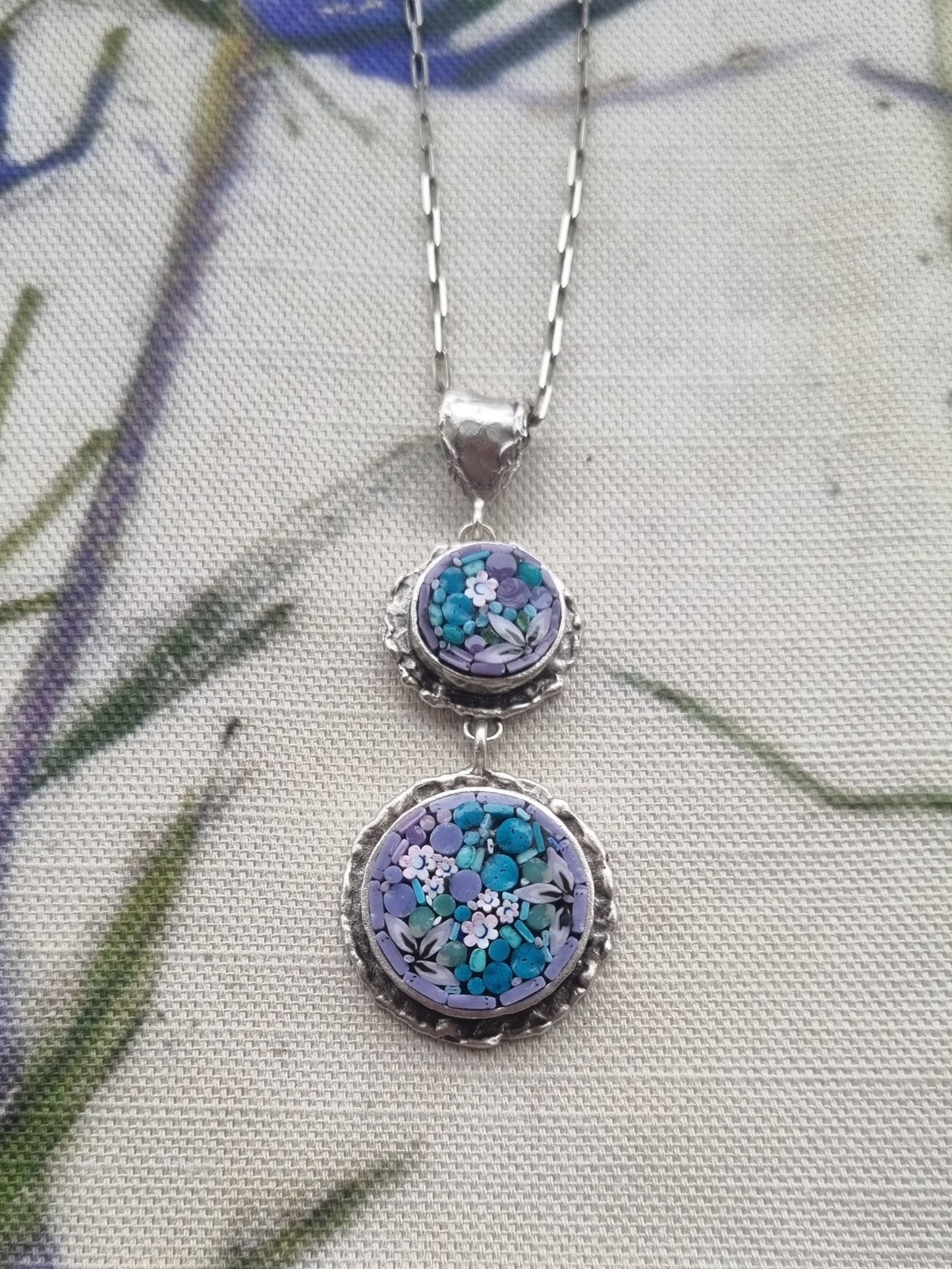 Double Mosaic Pendant