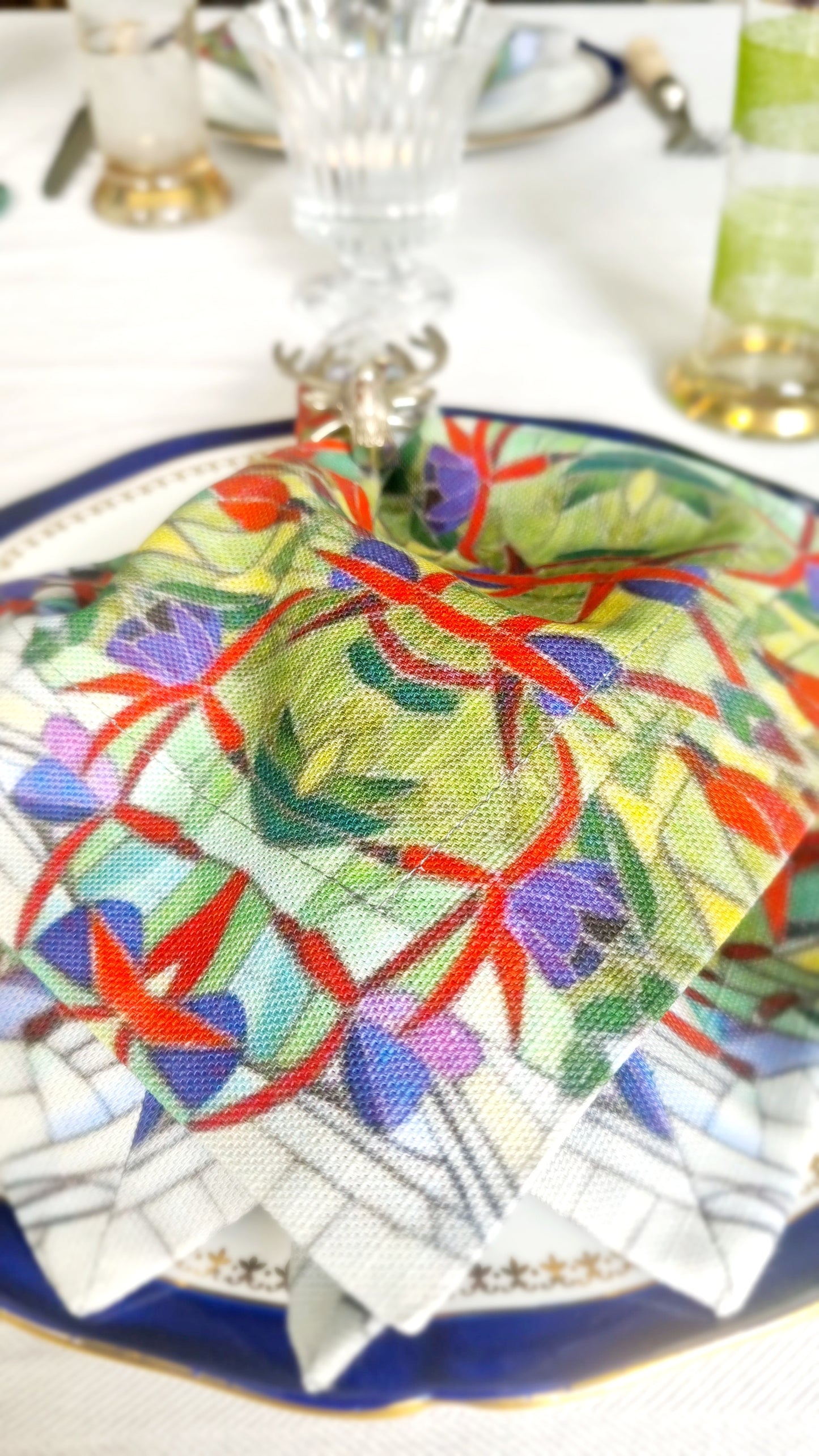 Fuchsia Napkins x 2