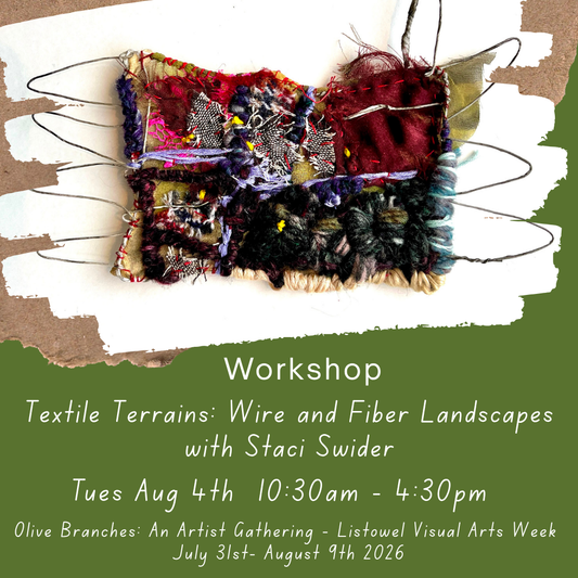 Textile Terrains: Wire and Fiber Landscapes with Staci Swider - Tuesday 4th August 2026