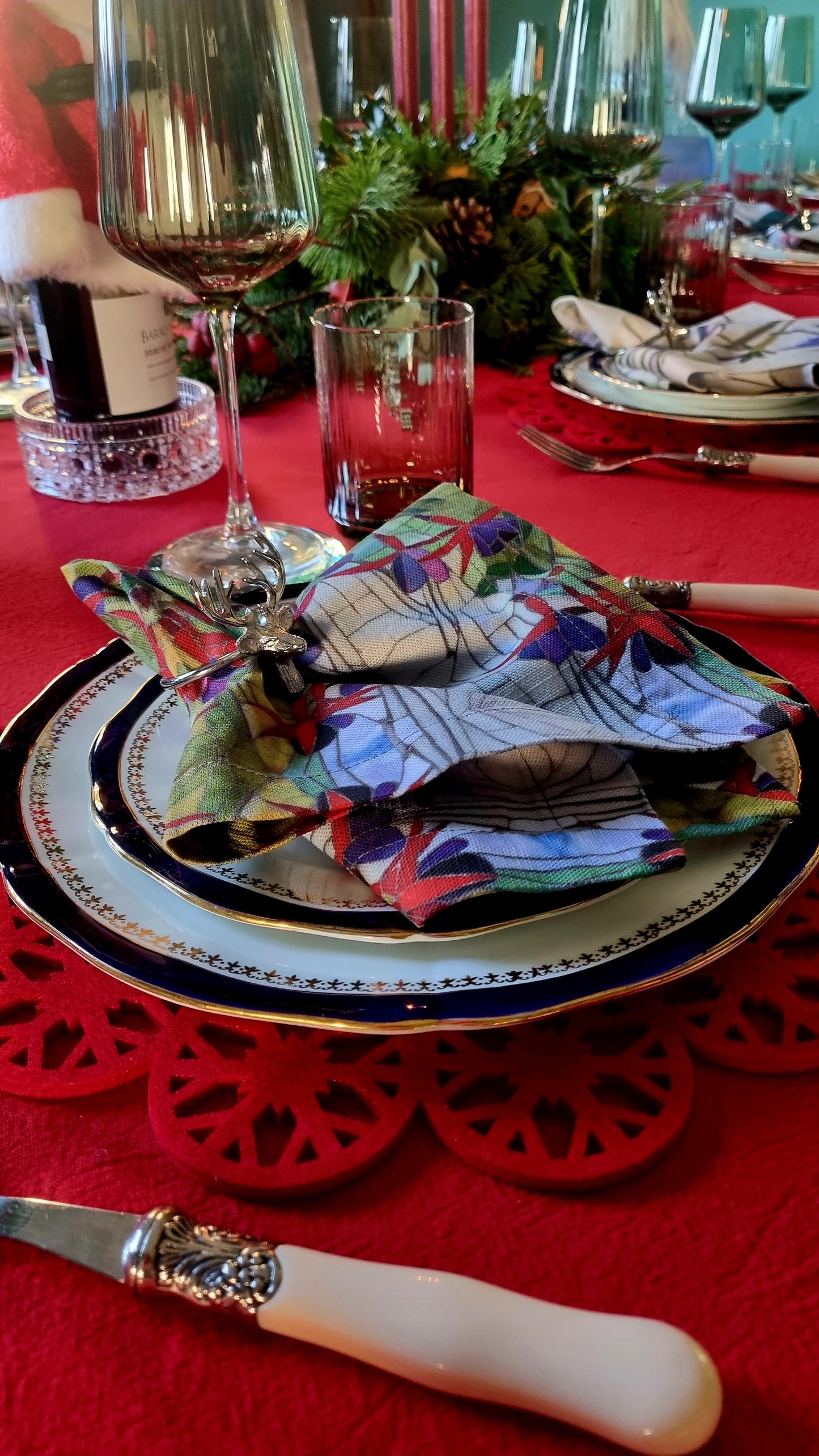 Fuchsia Napkins x 2