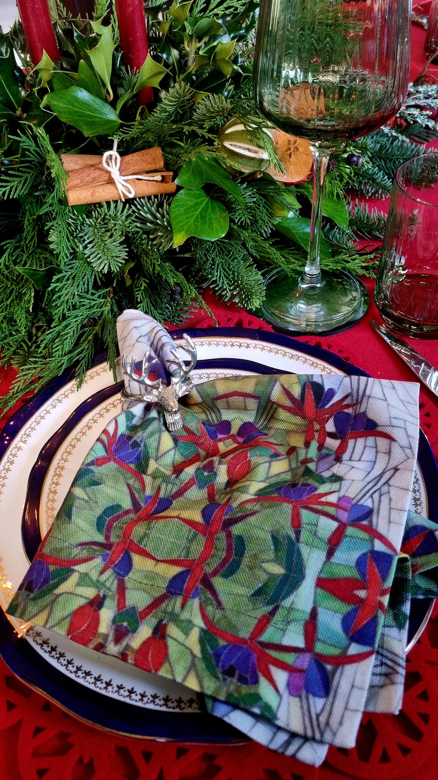 Fuchsia Napkins x 2