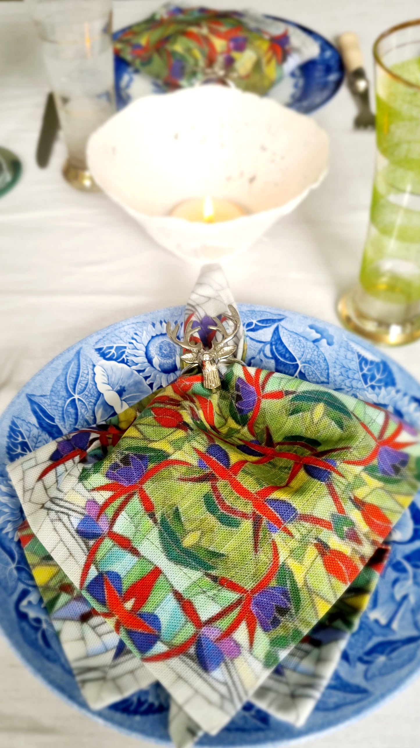 Fuchsia Napkins x 2