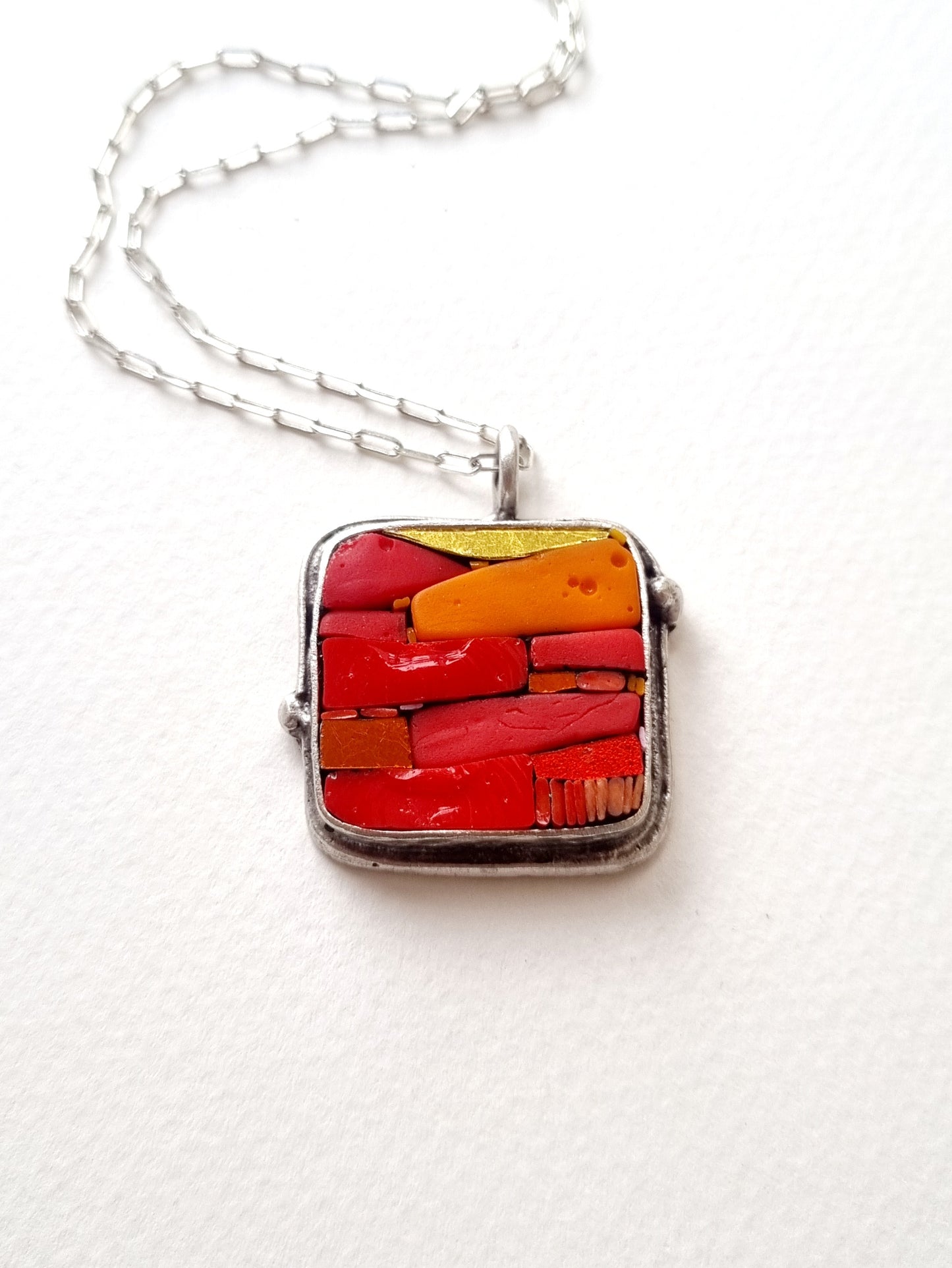 Micro Mosaic Sunset Pendant