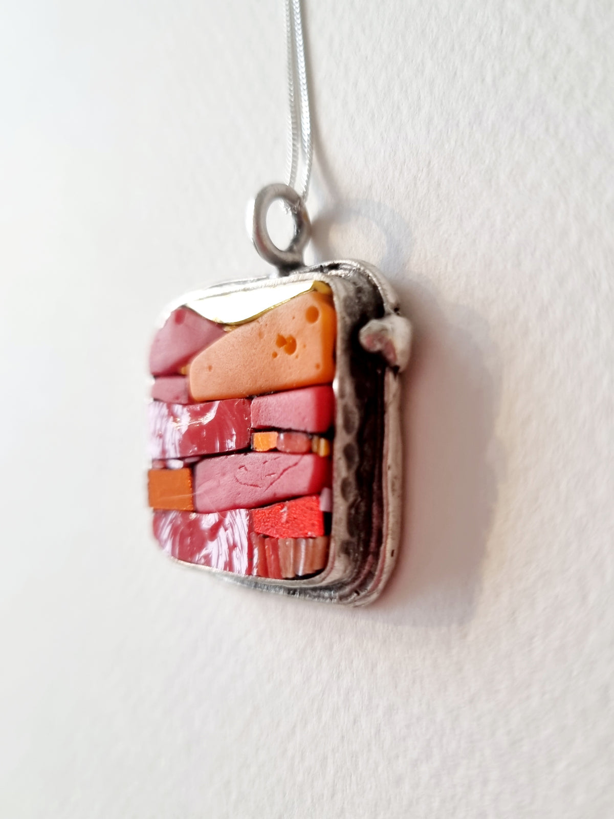 Abstract Red Pendant