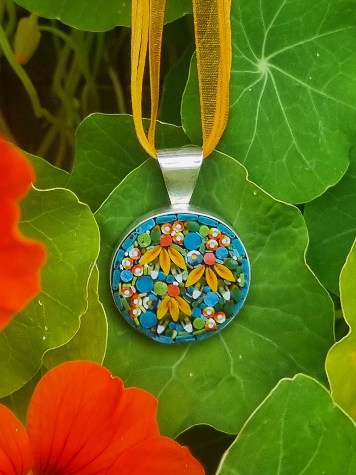 Micro Mosaic Pendant