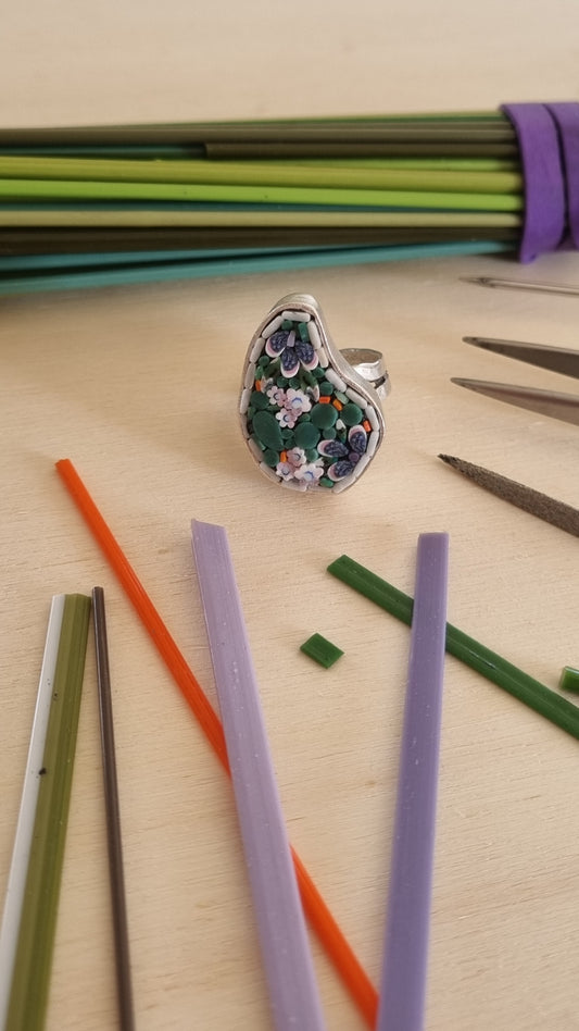 Micro Mosaic Ring