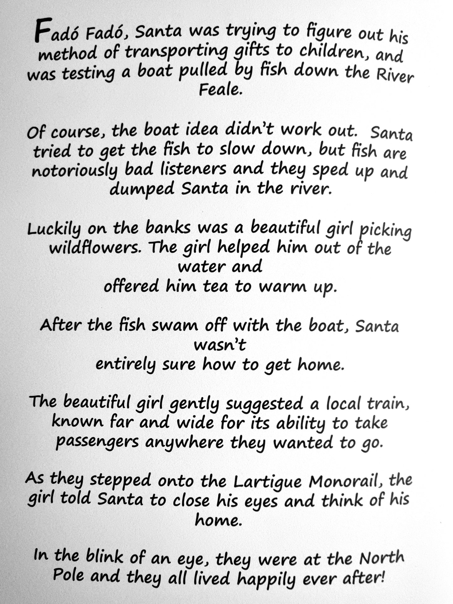 Christmas in Listowel Colouring/Story Book