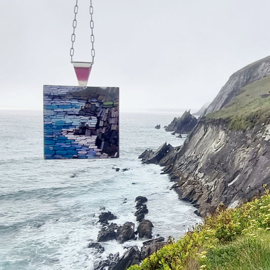 Coumeenoole West Kerry - Large Micro Mosaic Pendant