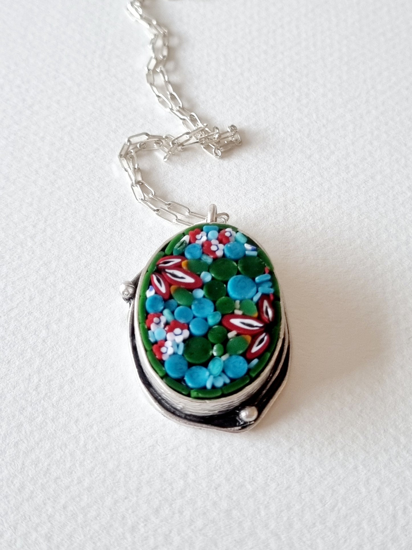 Oval Mosaic Pendant