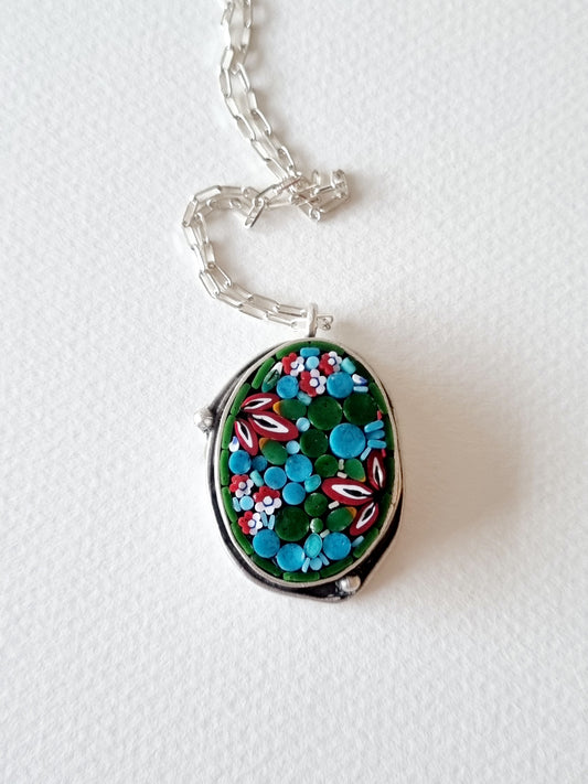 Oval Mosaic Pendant