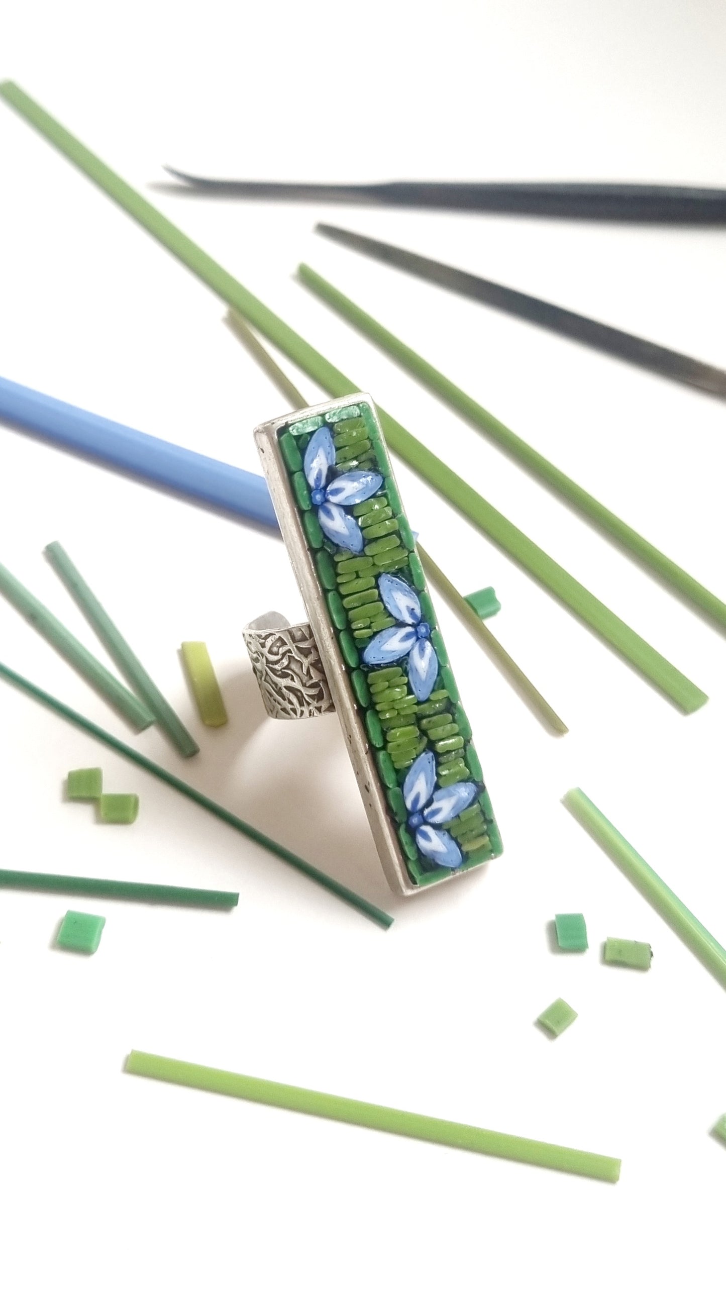 Micro Mosaic Ring