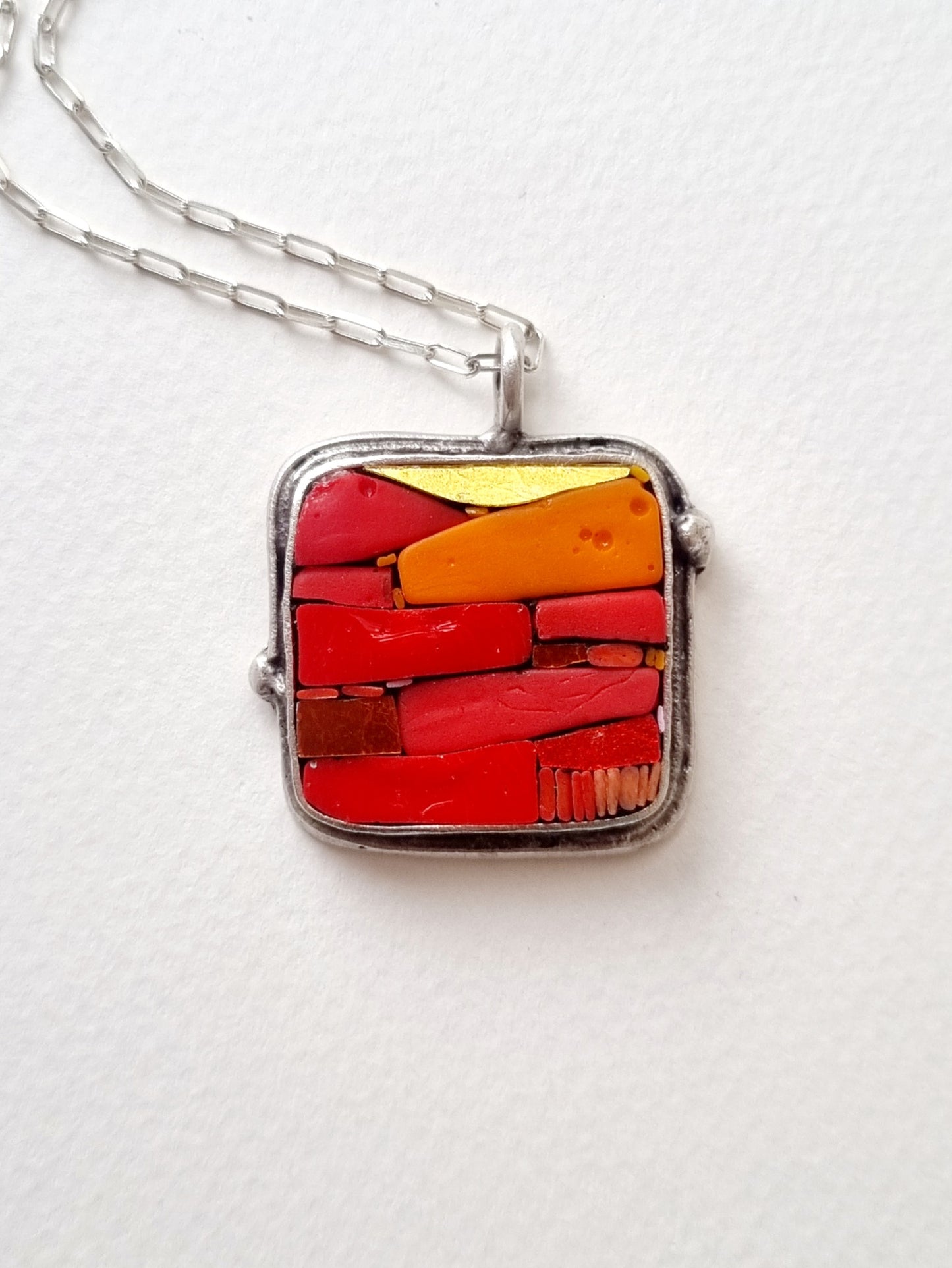 Micro Mosaic Sunset Pendant