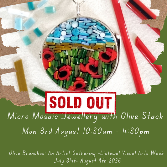 *Fully Booked* Micro Mosaic Jewellery Workshop with Olive Stack - Mon Aug 3rd 2026